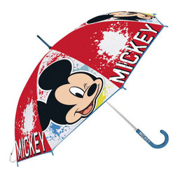 Mickey Mouse S4305125 - Regenschirm Happy smiles Rot Blau (Ø 80 cm)