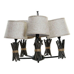 DKD Home Decor S3014543 - Deckenlampe Polyester Metall (55 x 55 x 100 cm)