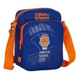Valencia Basket S4301757 - Shoulder Bag Blue Orange (16 x 22 x 6 cm)