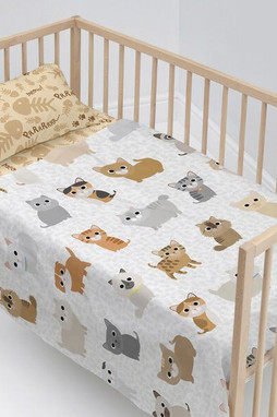 HappyFriday D1613846 - Drap housse MR FOX 28 x 2 x 38 cm 120 x 180 cm