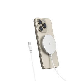 KSIX S1906811 - Cordless Charger MagniBoost White