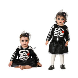 BigBuy Carnival S1128783 - Costume for Babies Skeleton 6-12 Months