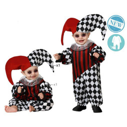 BigBuy Carnival S1135106 - Costume for Babies Harlequin 12-24 Months