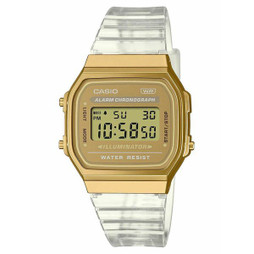 Casio S0386788 - Unisex-Uhr VINTAGE COLLECTION - TRANSPARENT BAND - GOLD
