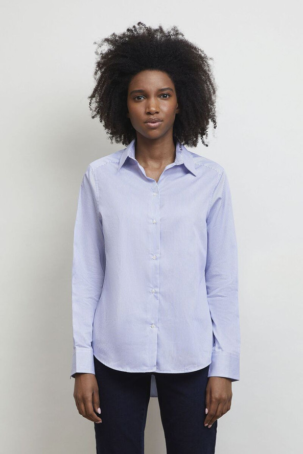 NEOBLU 04339 - BAPTISTE WOMEN Easy Care Gestreepd Shirt Dames