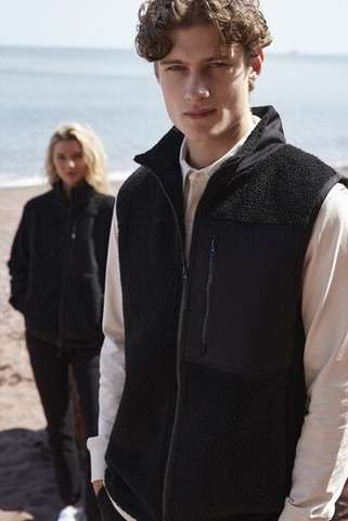 FRONT ROW FR855 - Recycled Sherpa Gilet