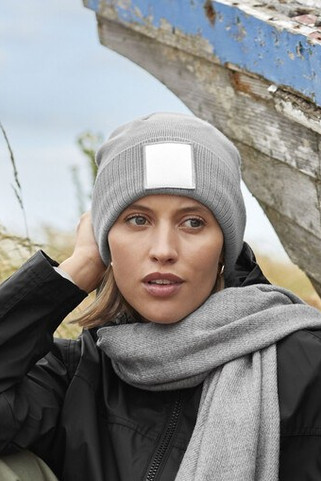 BEECHFIELD BF337R - APPLIQUÉ PATCH BEANIE