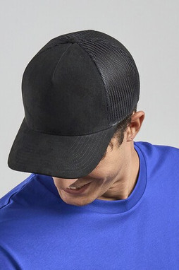 ATLANTIS HEADWEAR AT277 - Faux suede trucker-style cap
