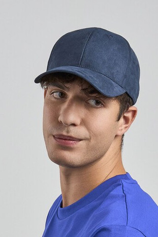 ATLANTIS HEADWEAR AT287 - Mid visor faux suede 6-panel cap