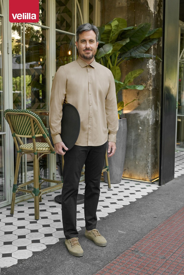 VELILLA V5017S - MEN'S LS STRETCH SHIRT
