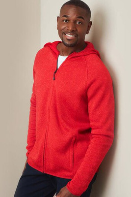 STEDMAN ST5460 - LUX HOODED KNIT FLEECE JACKET FOR MEN