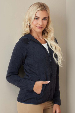 STEDMAN ST5560 - LUX HOODED KNIT FLEECE JACKET FOR WOMEN