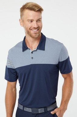 Adidas A213 - Polo à 3 bandes à couleurs froides