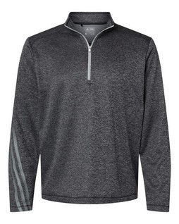 Adidas A284 - Pull quart de zippé en éponge brossée et chinée