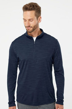 Adidas A475 - Pull léger Mélange Quarter-Zip