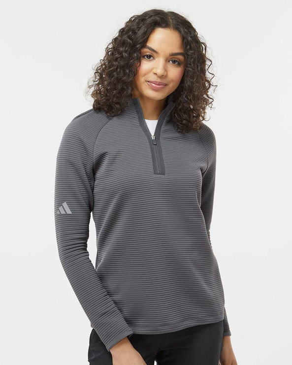 Adidas A589 - Pull Spacer Quarter-Zip pour femmes