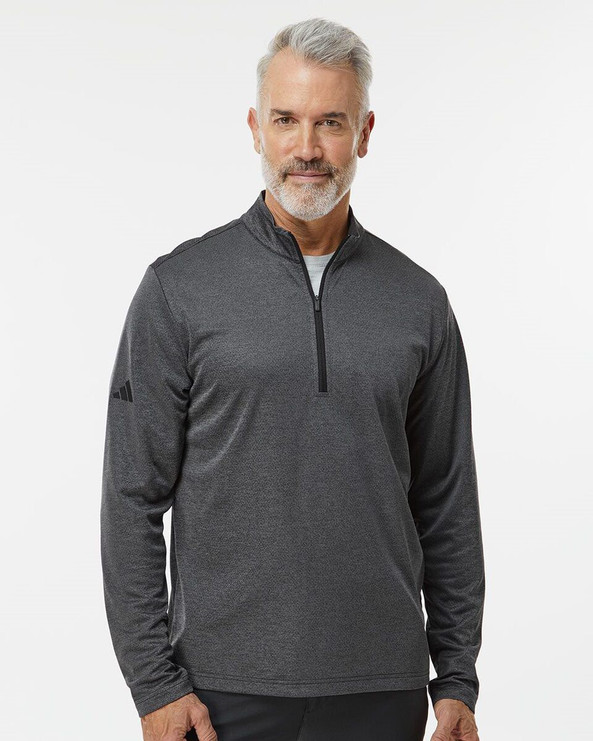 Adidas A593 - Space Dyed Quarter-Zip Pullover
