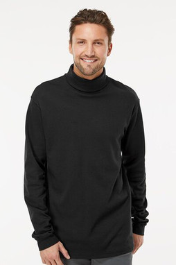 King Fashion KF4900 - Interlock Turtleneck Long Sleeve T-Shirt