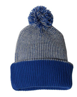 Sportsman SP70 - 12" Speckled Pom-Pom Cuffed Beanie