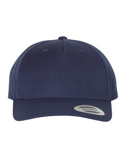 YP Classics 5789M - Premium Five-Panel Curved Visor Snapback Cap (Casquette à visière incurvée)
