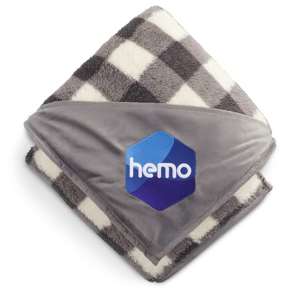 Field & Co. 1081-52 - Double Sided Plaid Sherpa Blanket
