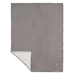 Field & Co. 1081-11 - Cable Knit Sherpa Blanket