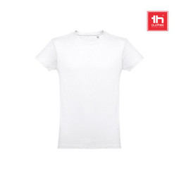 TH Clothes 30101 - Mens tubular cotton T-shirt. White