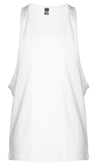 TH Clothes 30121 - Herr T-shirt i bomull med delade ärmar och sänkta ärmhål