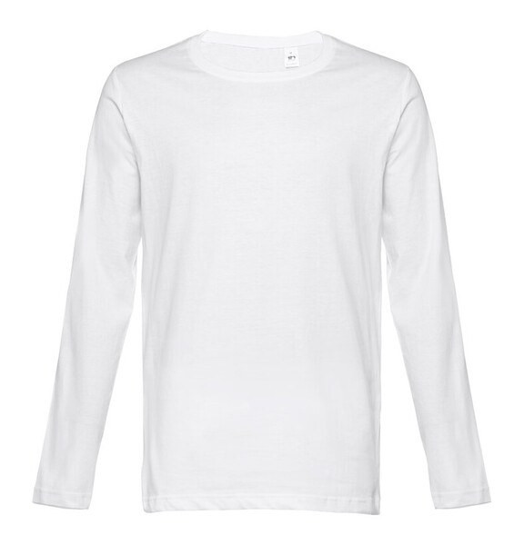 TH Clothes 30123 - Men's long-sleeved tubular cotton T-shirt