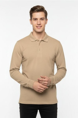 TH Clothes 30143 - Mens long sleeve polo shirt