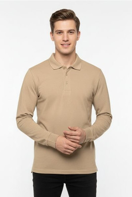 TH Clothes 30143 - Polo hemd met lange mouwen voor mannen