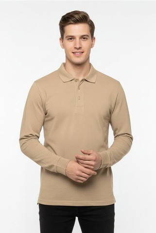 TH Clothes 30143 - Herr långärmad pikétröja