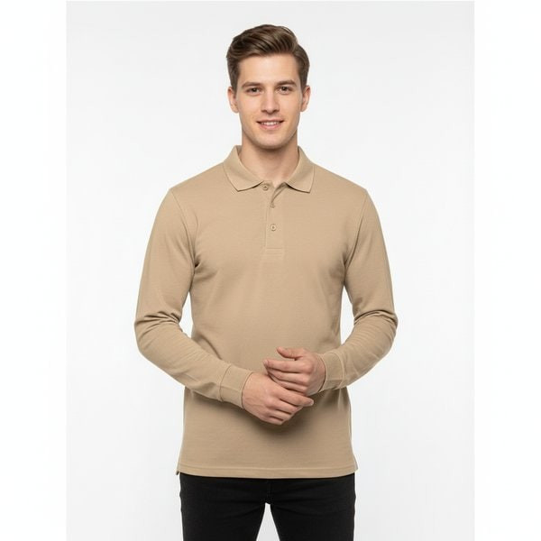 TH Clothes 30143 - Polo à manches longues pour homme