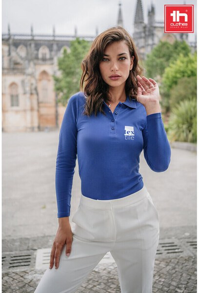TH Clothes 30145 - Women's long sleeve polo shirt