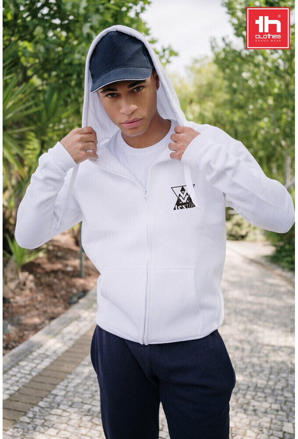 TH Clothes 30161 - Miesten puuvilla ja polyesteri collegepaita