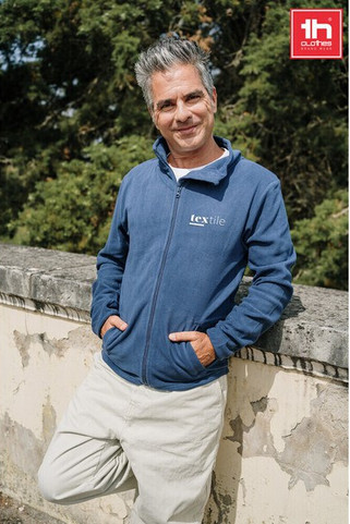TH Clothes 30164 - Herre Polar fleece jakke med elastiske manchetter