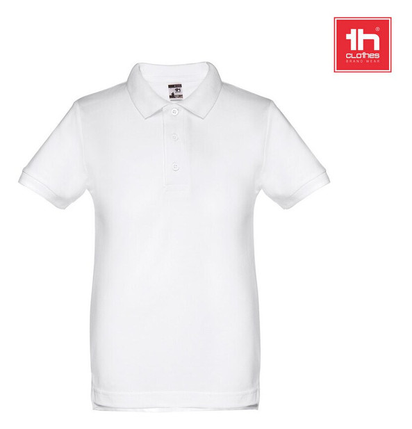 TH Clothes 30172 - Polo a maniche corte per bambini (unisex). colore bianco