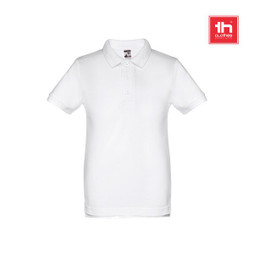 TH Clothes 30172 - Kurzärmeliges Poloshirt für Kinder (unisex). Farbe Weiß