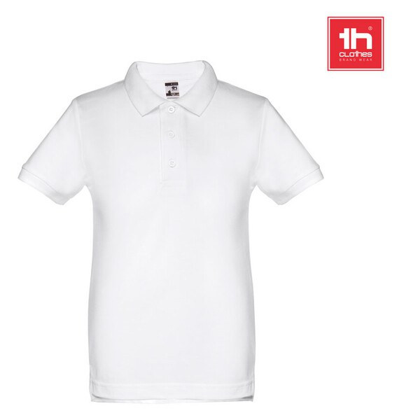 TH Clothes 30172 - Polo a maniche corte per bambini (unisex). colore bianco