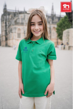 TH Clothes 30173 - Kurzärmeliges Baumwoll-Poloshirt für Kinder (unisex)