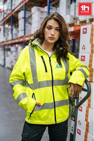 TH Clothes 30182 - Varselsoftshelljacka (unisex, klass 111)