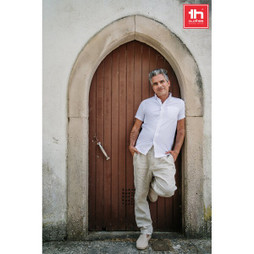 TH Clothes 30200 - Herenhemd met korte mouwen. Witte kleur