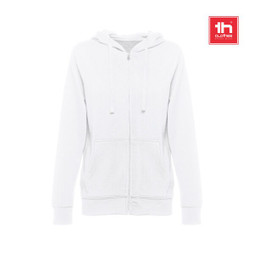 TH Clothes 30257 - Womens hooded full zipped sweatshirt