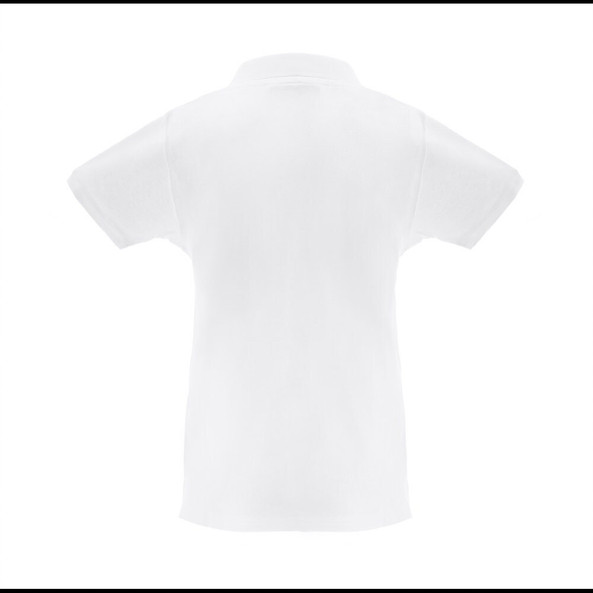 TH Clothes 30261 - Women's short-sleeved polo shirt in carded cotton