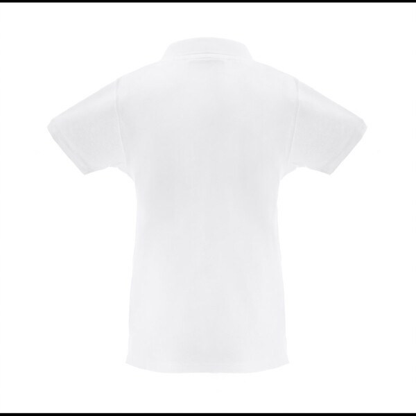 TH Clothes 30261 - Women's short-sleeved polo shirt in carded cotton