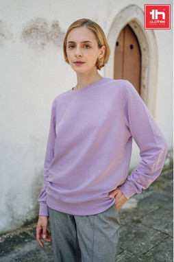 TH Clothes 30266 - Sweatshirt (unisex) aus italienischem Frottee ohne Knopfleiste