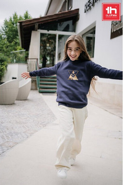 TH Clothes 30287 - Kids sweatshirt in recycled cotton and polyester