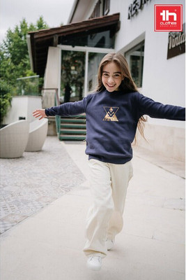 TH Clothes 30287 - Sweat-shirt pour enfants en coton et polyester recyclés