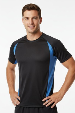 Velilla 36034 - Zweifarbiges technisches T-Shirt mit Bird-Eye-Design (160 g/m²), aus Polyester (100%)