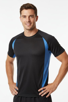 Velilla 36034 - Dvoubarevné technické tričko z ptačí perspektivy (160 g/m²), z polyesteru (100 %)